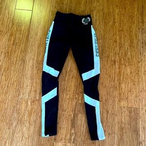 Pink Victoria Secret MSU Leggings